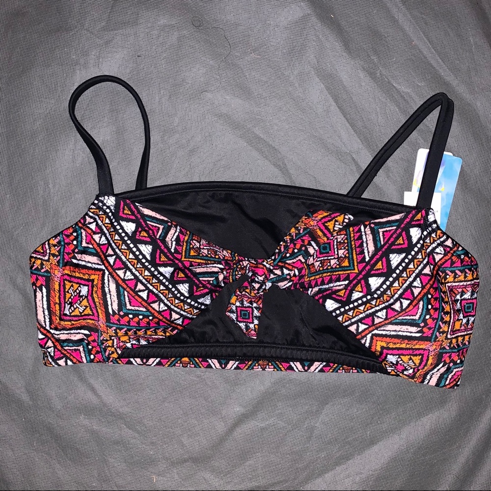 Beach Betty Tankini Bikini Top Large Tribal NWT